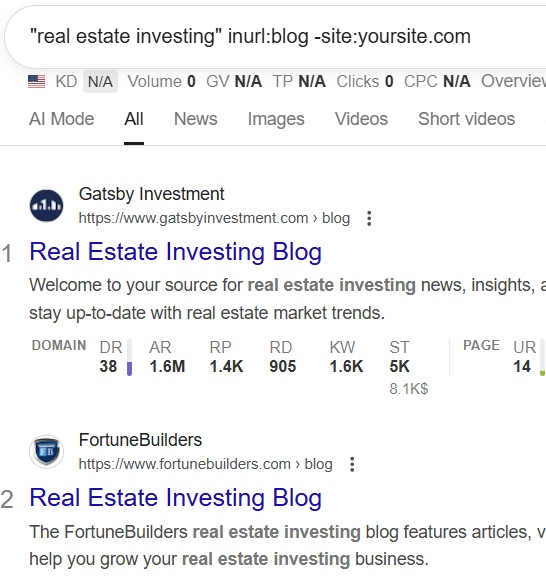 more search results examples