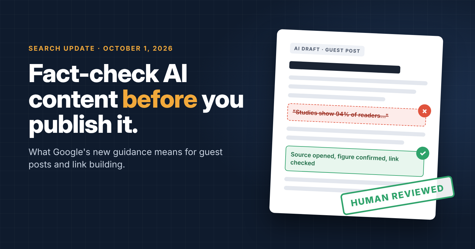 Fact check AI content before publishing - HEADER